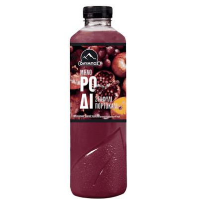 OLYMPOS NATURAL JUICE APPLE - POMEGRANATE - GRAPE - ORANGE 1lt