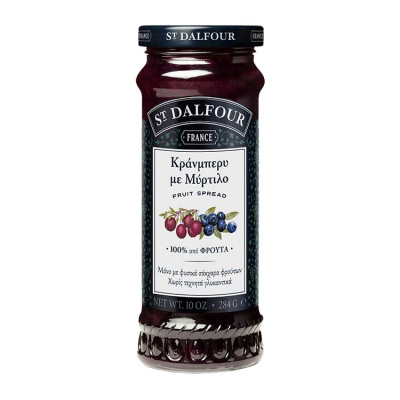 ST.DALFOUR CRANBERRY & BLUEBERRY JAM 284gr