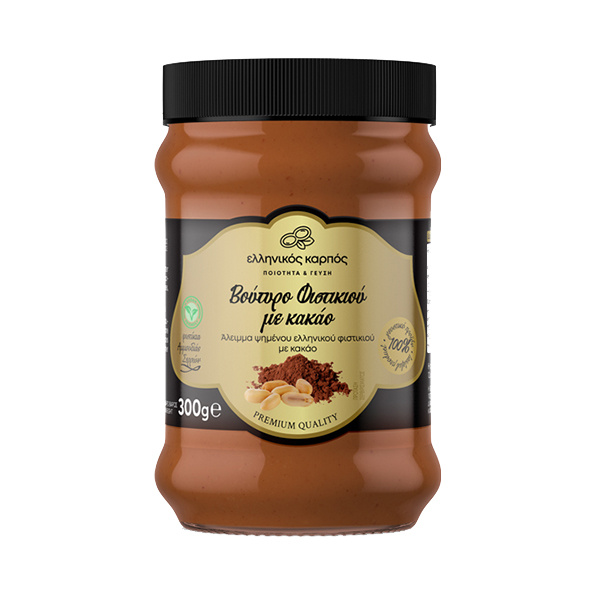 GREEKNUT PEANUT BUTTER WITH CACAO 300gr
