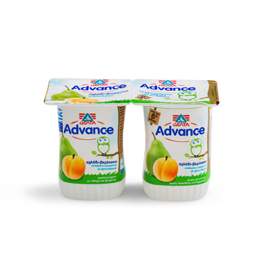 DELTA ADVANCE YOGHURT DESSERT PEAR APRICOT 2x145gr