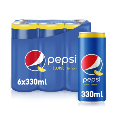 PEPSI TWIST WITH LEMON FLAVOUR 330ml 6pcs