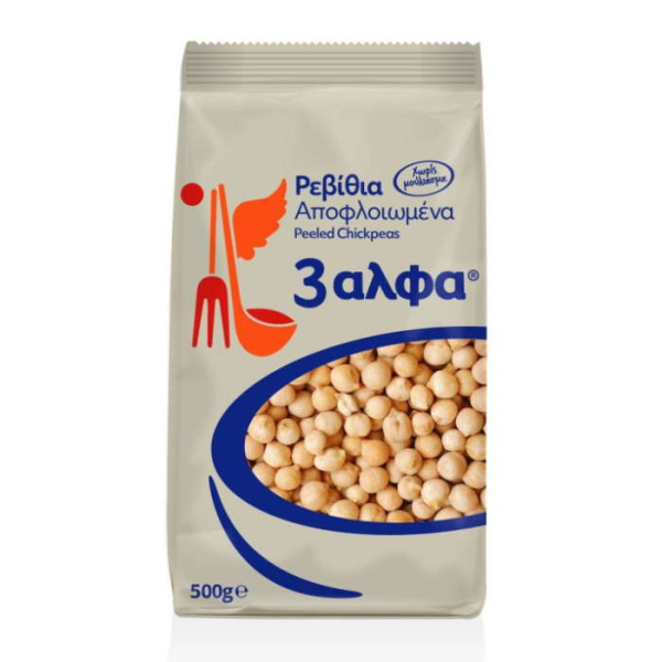 3A SMALL PEELED CHICK PEAS 500gr