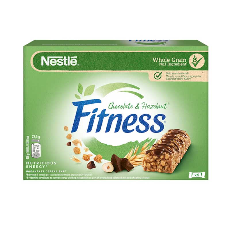 FITNESS BARS CHOCO HAZELNUT 22,5gr 6pcs