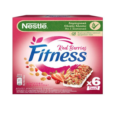 FITNESS BARS RED BERRIES 23,5gr 6pcs