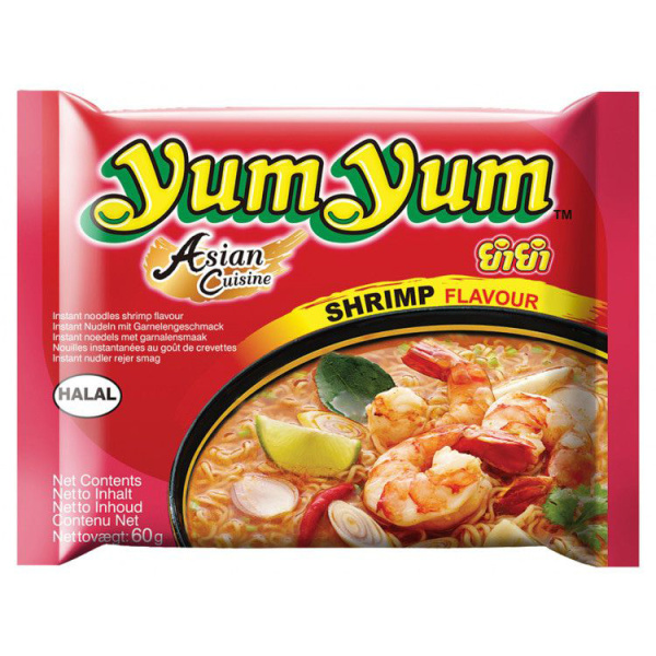 YUM YUM Noodles Στιγμής με Γεύση Γαρίδα 60gr