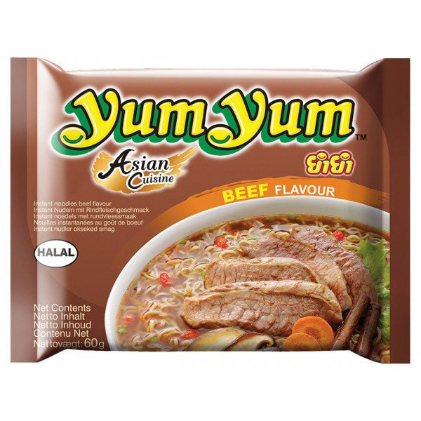 YUM YUM INSTANT BEEF NOODLES 60gr