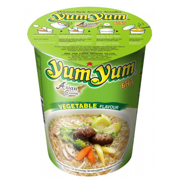 YUM YUM Noodles Στιγμής με Γεύση Λαχανικών 70gr