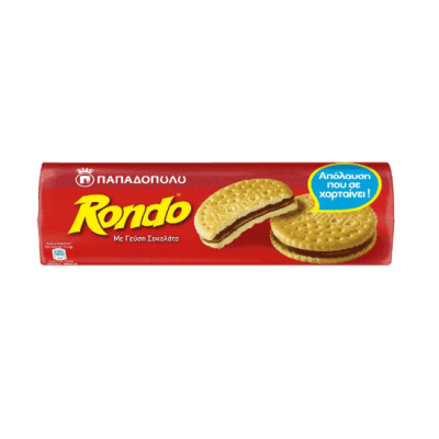 ΠΑΠΑΔΟΠΟΥΛΟΥ Rondo Μπισκότα Γεμιστά με Κρέμα Σοκολάτα 250g