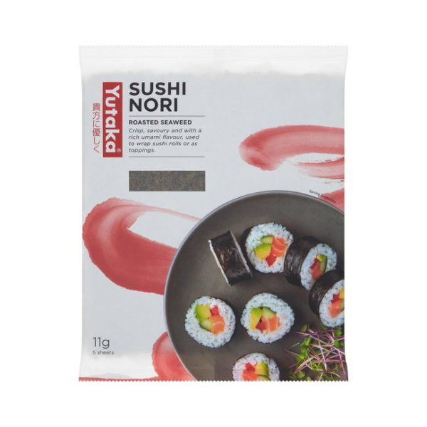 YUTAKA Ψημένo Φύκι Nori για Sushi 11gr (5 φύλλα)