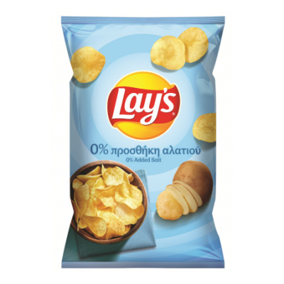 LAY'S CHIPS 0% ADDED SALT 95gr