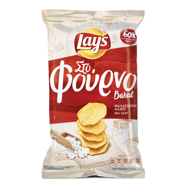 LAYS BAKED CHIPS WITH SEA SALT 105gr