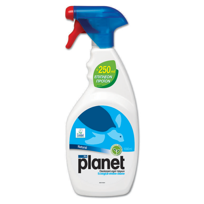 PLANET Οικολογικό Υγρό Τζαμιών Natural 750ml + 250mlΔωρεάν