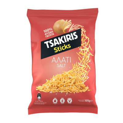 TSAKIRIS STICKS SALTED 100gr