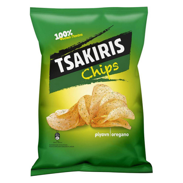 TSAKIRIS CHIPS WITH OREGANO 120gr
