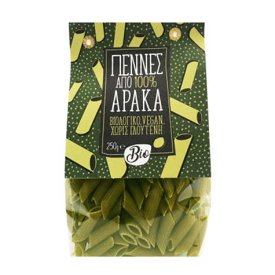 GREEN BAY GLUTEN FREE PENNE FROM GREEN PEA 250gr bio