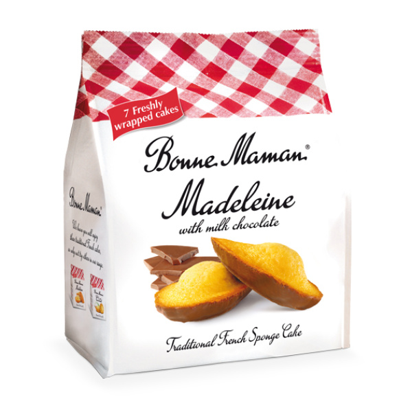 BONNE MAMAN Γαλλικά Μπισκότα (Madeleines) Σοκολάτα Γάλακττος 210gr 7τεμ.