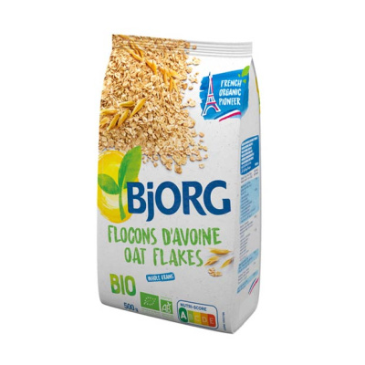 BJORG ORGANIC OAT FLAKES 500gr bio