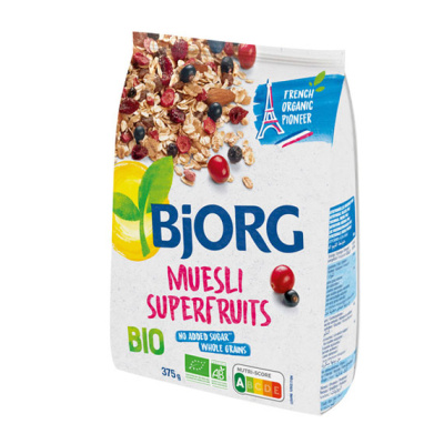 BJORG ORGANIC MUESLI SUPERFRUITS 375gr bio