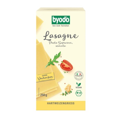 BYODO Λαζάνια Σιμιγδάλι 250gr bio