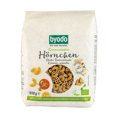 BYODO PASTA SEMOLINA - CORNICLES 500gr bio