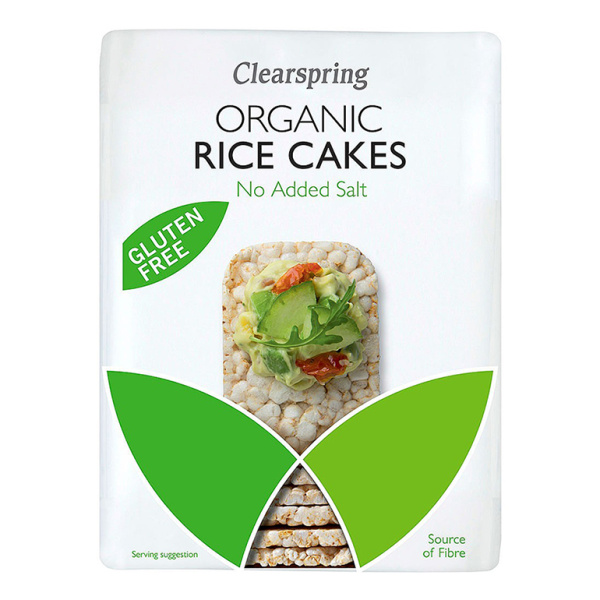 CLEARSPRING RICE CAKES NO ADDED SALT 130gr bio