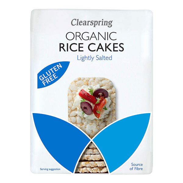 CLEARSPRING RICE CAKES LIGHTLY SALTED 130gr bio