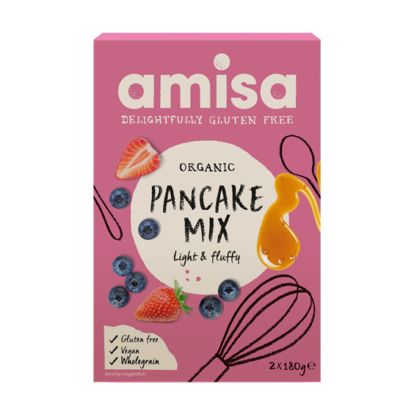 AMISA PANCAKE MIX 2x180gr bio