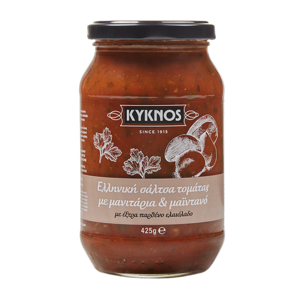 KYKNOS TOMATO SAUCE WITH GREEK MUSHROOMS & PARSLEY 425gr
