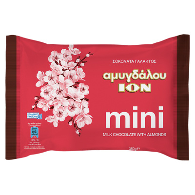 ION MINI CHOCOLATE WITH ALMONDS 350gr 40pcs