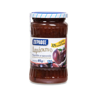 ZOGRAFOS PLUM JAM WITH FRUCTOSE 415gr