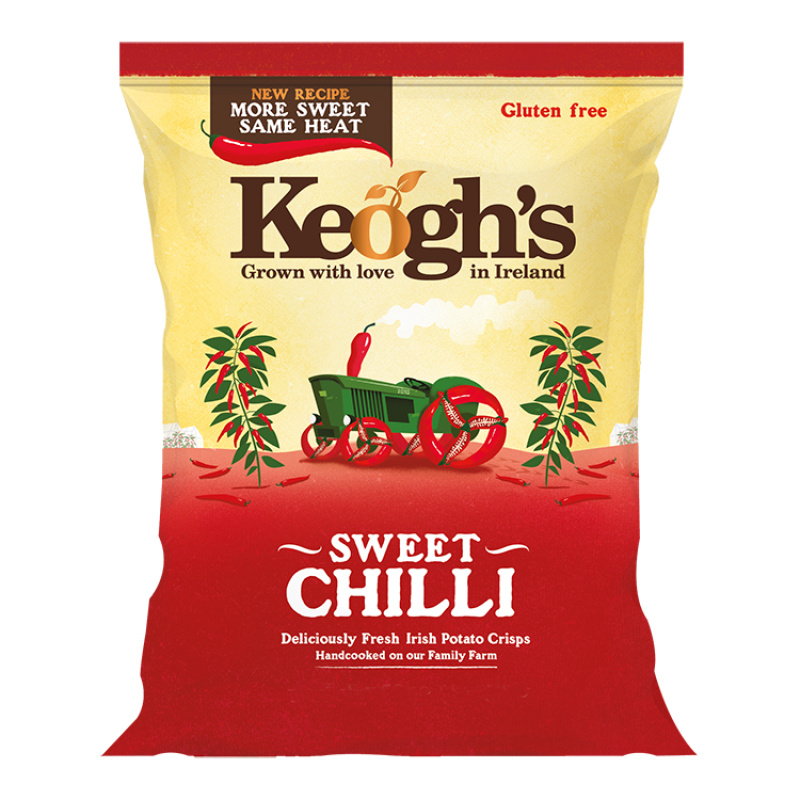 KEOGH'S CRISPS WITH SWEET CHILLI 125gr