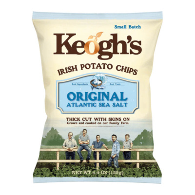 KEOGH'S CRISPS WITH IRISH SEA SALT 125gr