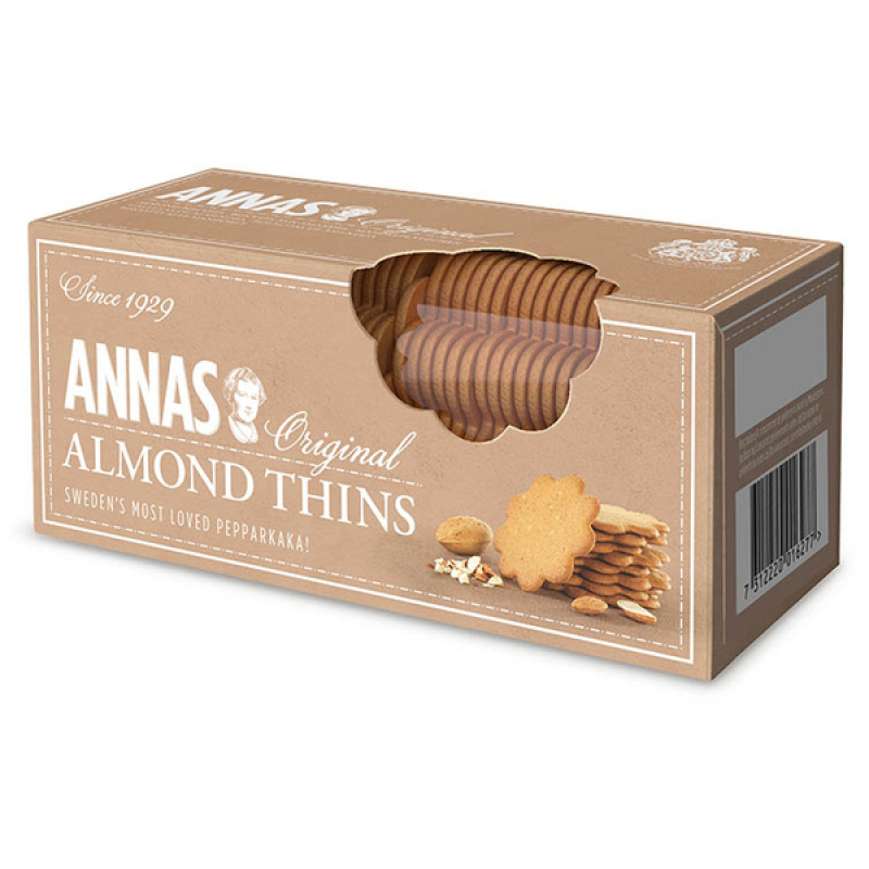 ANNAS Τραγανά Μπισκότα Αμυγδάλου 150gr