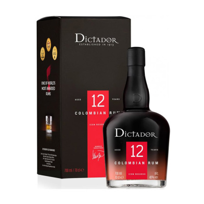 DICTADOR COLOMBIAN  RUM 12 Y.O 40%VOL 700ml