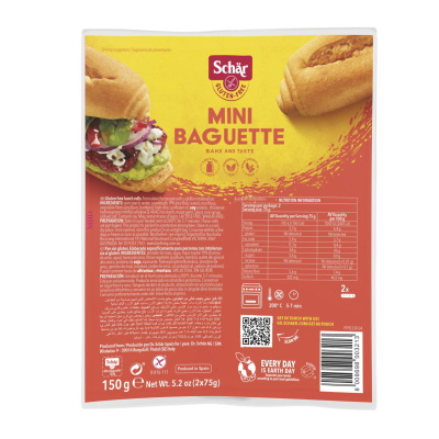 SCHAR GLUTEN FREE MINI BAGUETTE 150gr