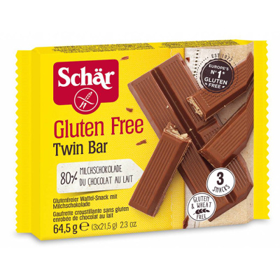 SCHAR GLUTEN WAFER FINGERS IN MILK CHOCOLATE 64,5gr