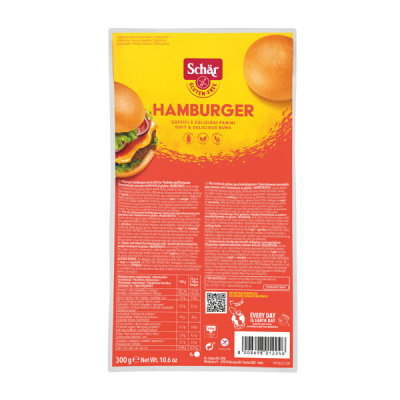 SCHAR GLUTEN FREE HAMBURGER ROLLS 300gr 4pcs