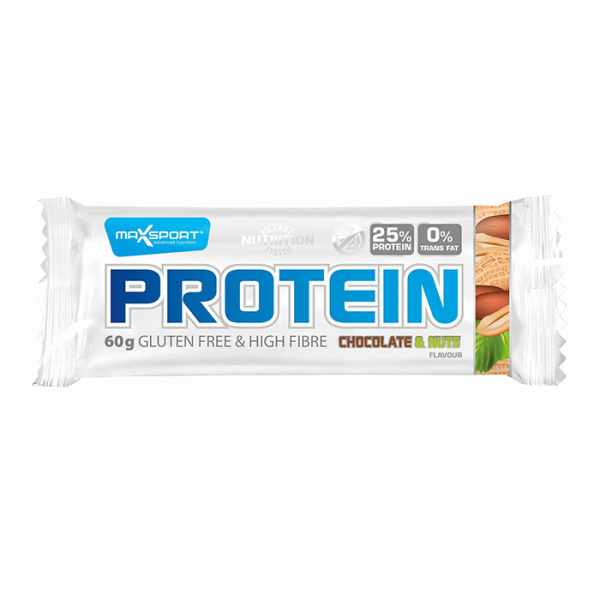 MAXSPORT CHOCOLATE & NUTS PROTEIN BAR 70gr