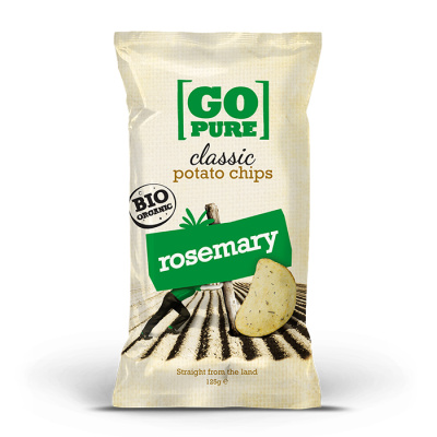 GOPURE CLASSIC POTATO CHIPS ROSEMARY 125gr bio