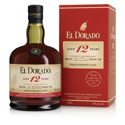 EL DORADO 12 Y.O RUM  40%VOL 700ml