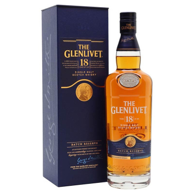 THE GLENLIVET SINGLE MALT SCOTCH WHISKY 18 Y.O 43% 700ml