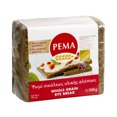 PEMA WHOLE GRAIN RYE BREAD 500gr