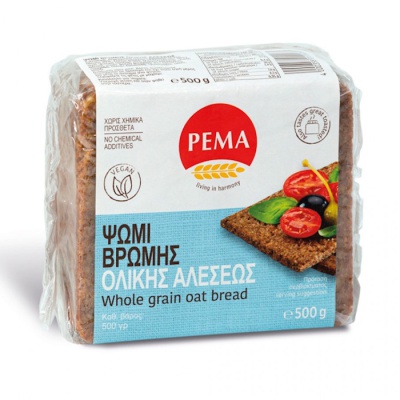 PEMA WHOLE GRAIN OAT BREAD 500gr