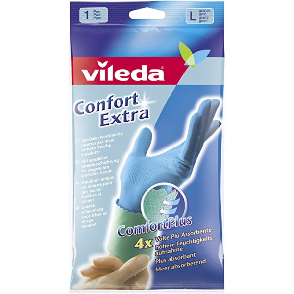 VILEDA Γάντια Extra Comfort Μεγάλο Μέγεθος