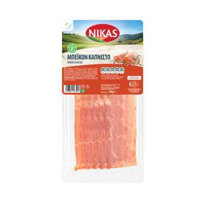 NIKAS SLICED SMOKED BACON 100gr