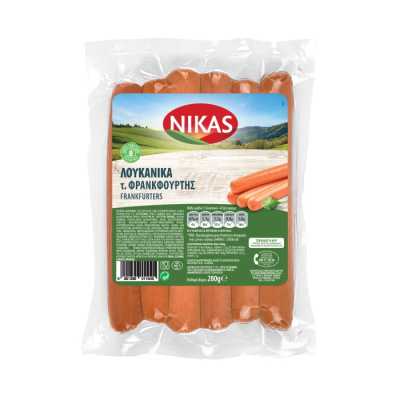 NIKAS FRANKFURTERS SAUSAGES 280gr