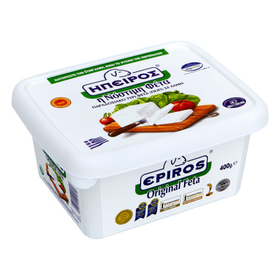 EPIROS FETA CHEESE IN BRINE 400gr