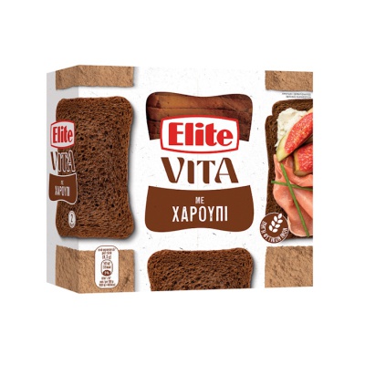 ELITE Φρυγανιές με Χαρούπι 250gr