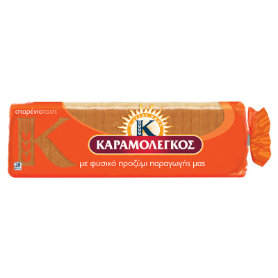 KARAMOLEGOS SLICED WHEAT BREAD 680gr