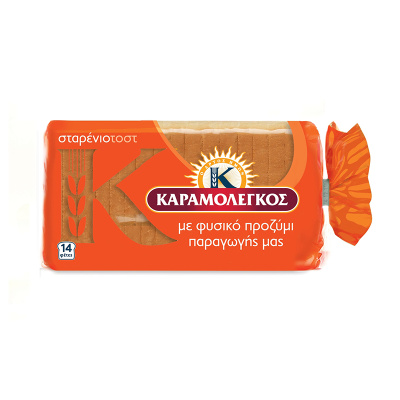 KARAMOLEGOS SLICED WHEAT BREAD 340gr